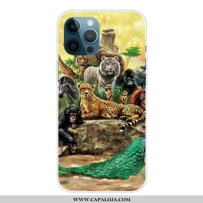 Capa Para iPhone 13 Pro Max Animais Do Safári