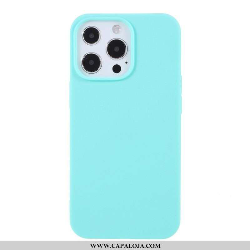 Capa Para iPhone 13 Pro Max Fosco De Silicone Flexível