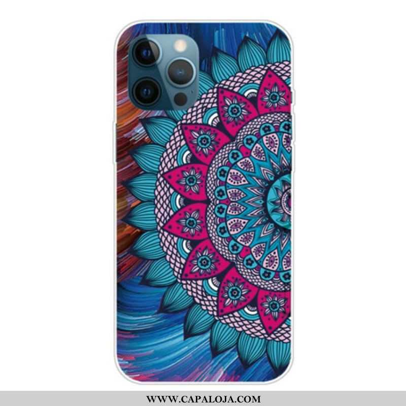 Capa Para iPhone 13 Pro Max Mandala Colorida