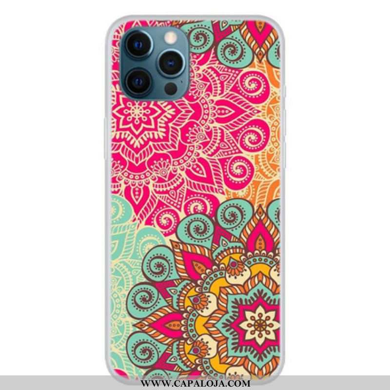 Capa Para iPhone 13 Pro Max Tendência Mandala