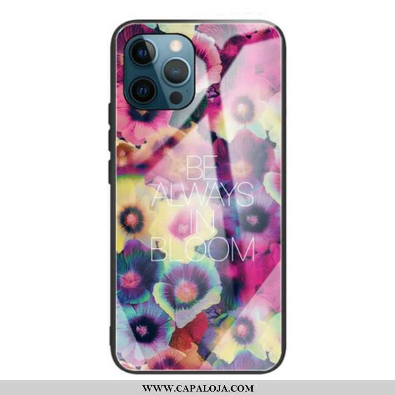 Capa Para iPhone 13 Pro Max Vidro Temperado Be Always In Bloom