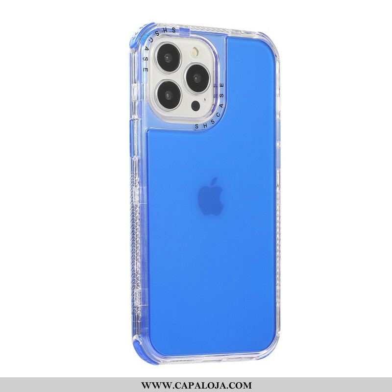 Capa Para iPhone 13 Pro Transparente Matizado