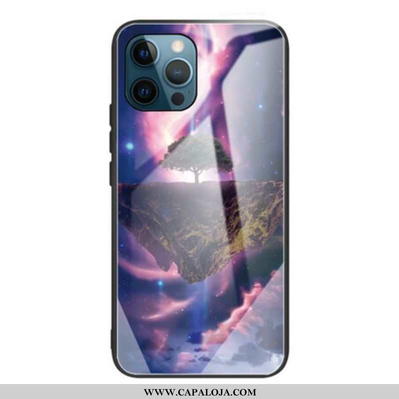 Capa Para iPhone 13 Pro Vidro Temperado Da Árvore Do Mundo