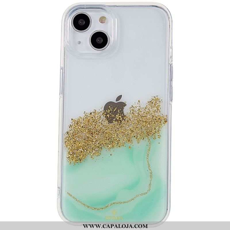 Capa Para iPhone 14 Arte Glitter