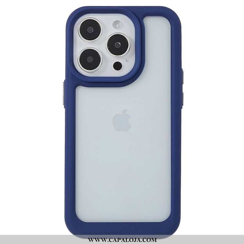 Capa Para iPhone 14 Pro Bordas De Silicone