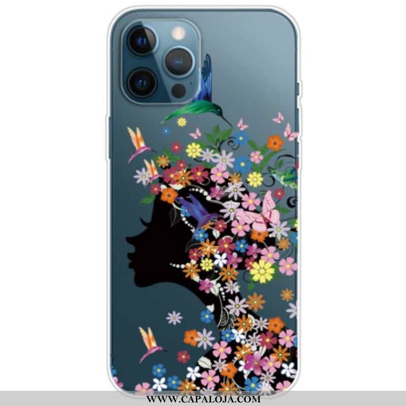 Capa Para iPhone 14 Pro Cabeça De Flor