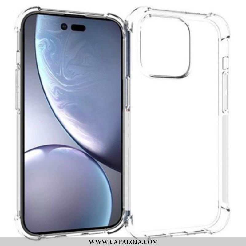 Capa Para iPhone 14 Pro Cantos Reforçados Sem Costura