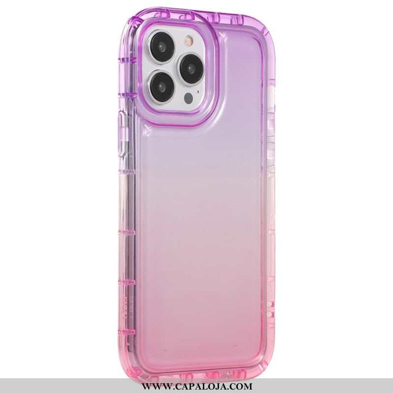 Capa Para iPhone 14 Pro Cor Gradiente Aprimorada