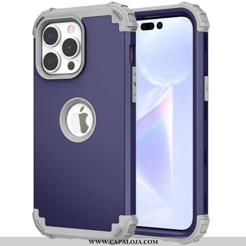 Capa Para iPhone 14 Pro Efeito Metálico