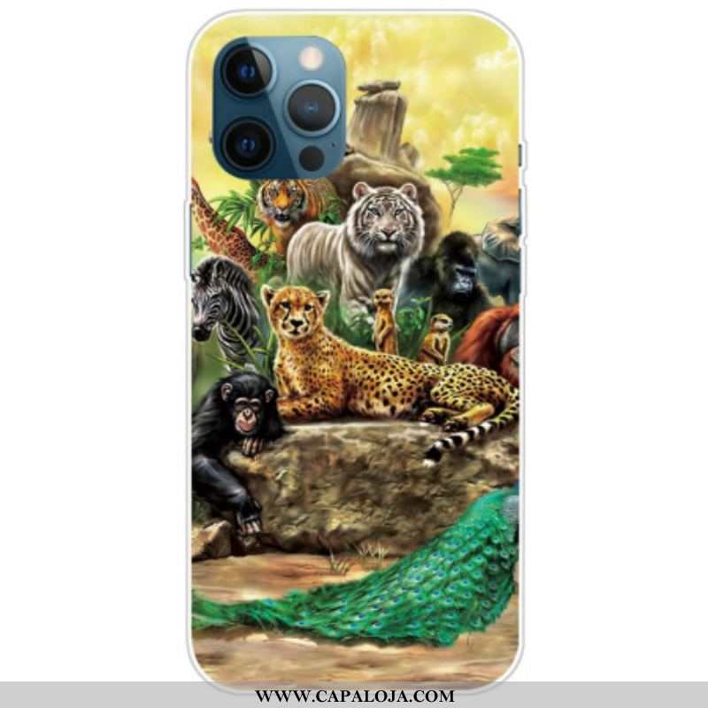 Capa Para iPhone 14 Pro Max Animais Do Safári