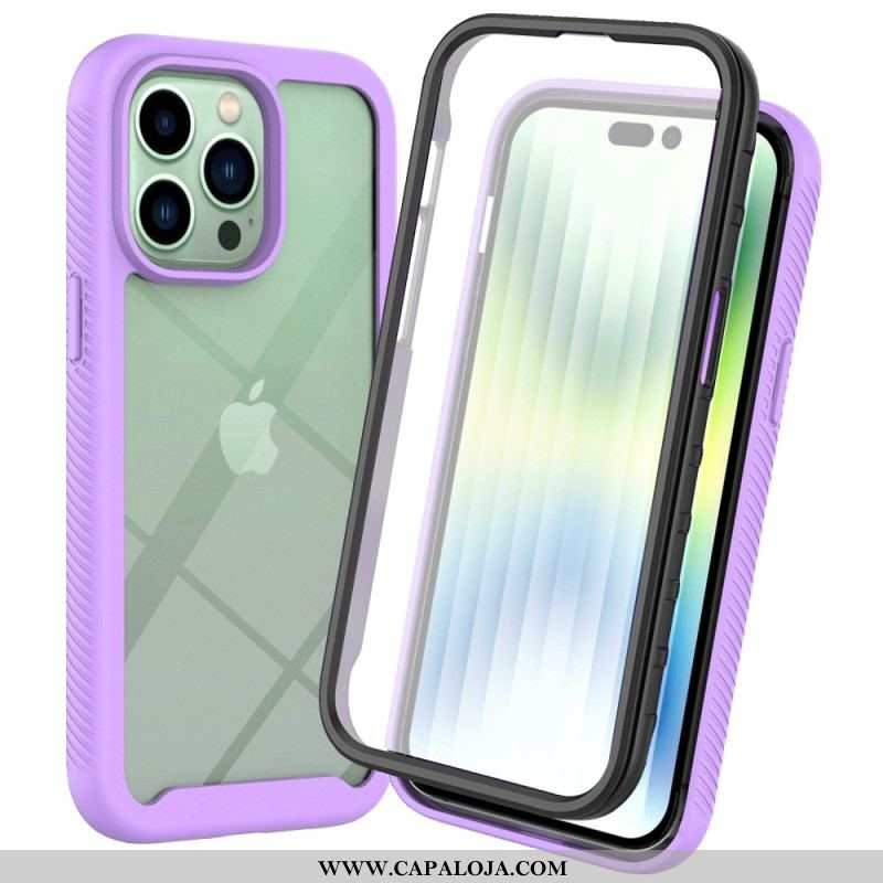 Capa Para iPhone 14 Pro Max Híbrido Com Protetor De Tela