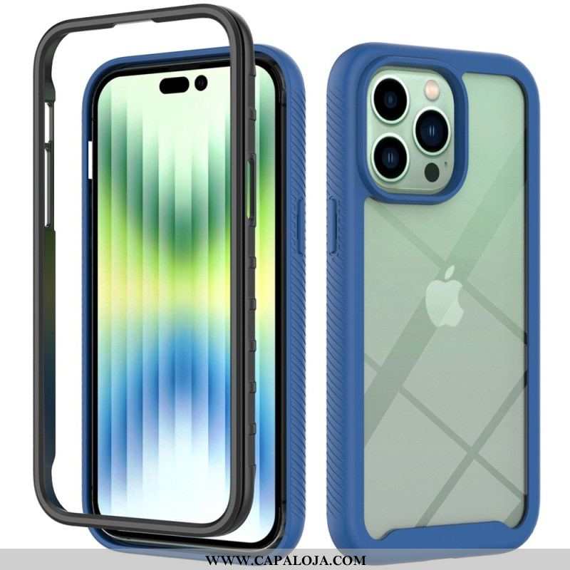 Capa Para iPhone 14 Pro Max Pára-choques De Estrutura Híbrida