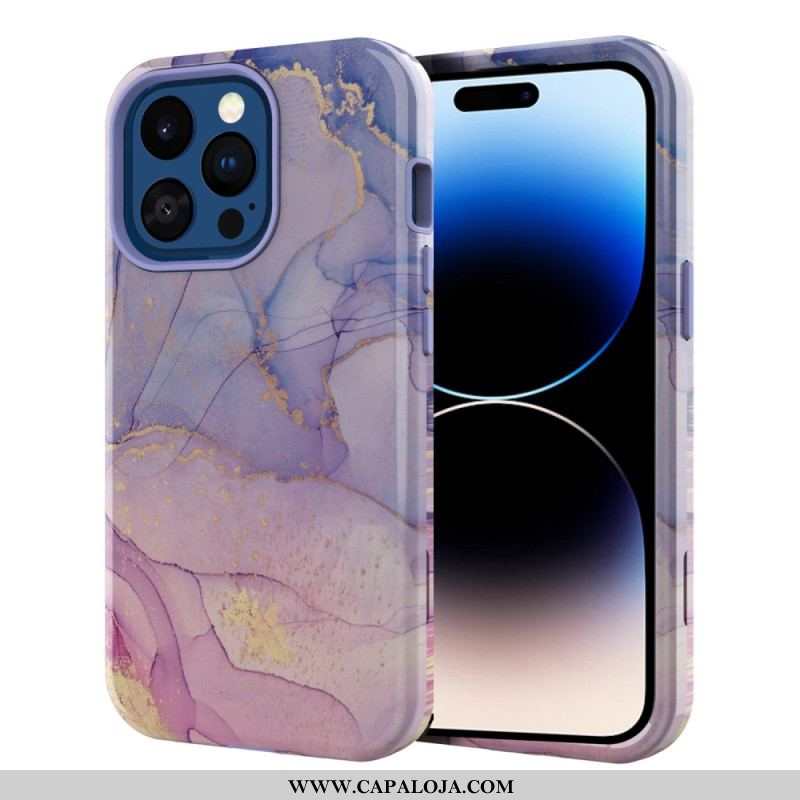 Capa Para iPhone 14 Pro Mármore Luxuoso