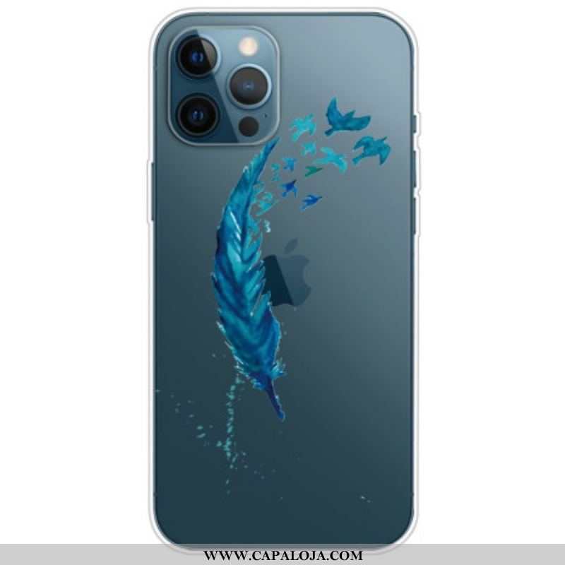 Capa Para iPhone 14 Pro Pena Transparente