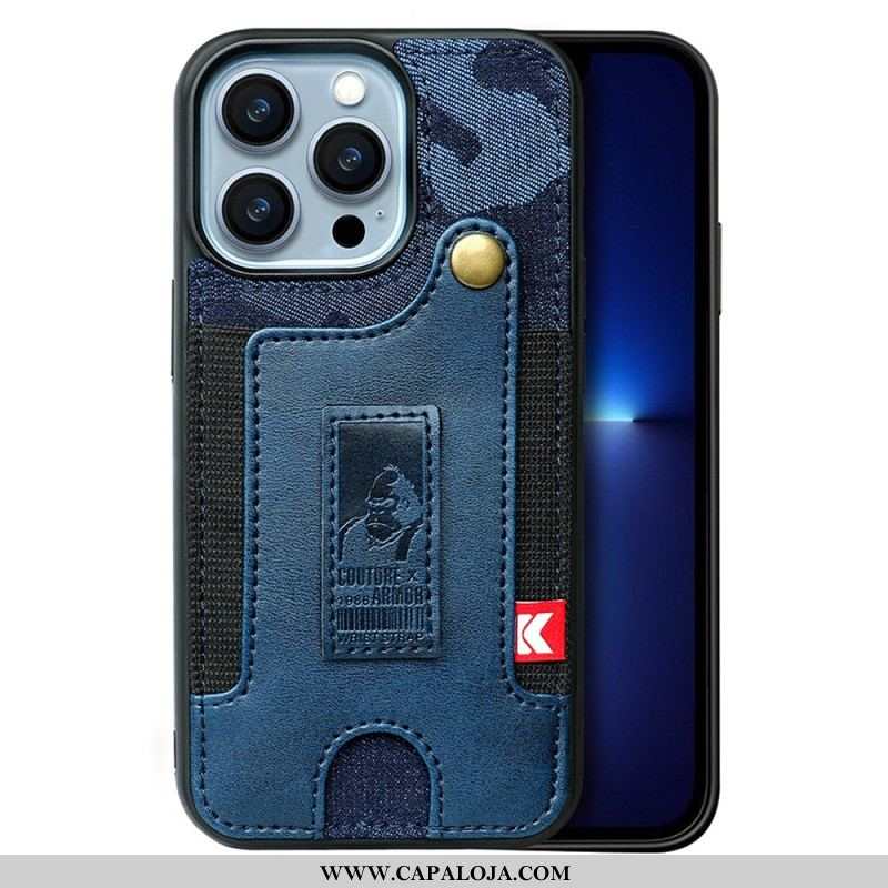 Capa Para iPhone 14 Pro Porta-cartões E Alça Para Jeans