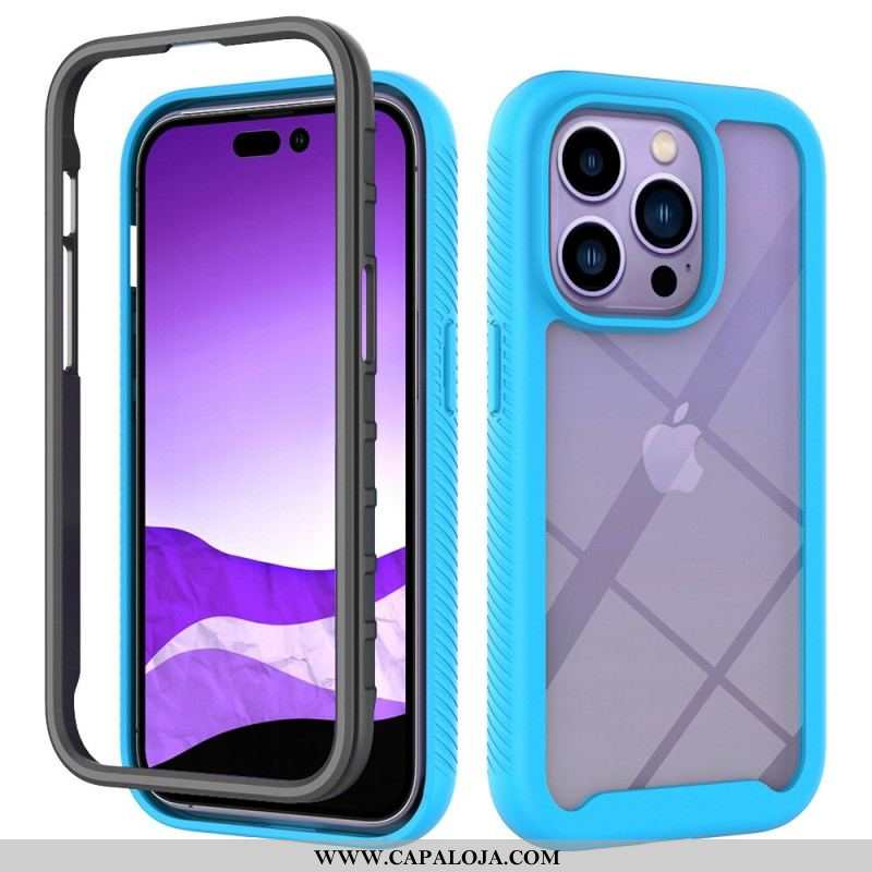 Capa Para iPhone 14 Pro Pára-choques De Estrutura Híbrida