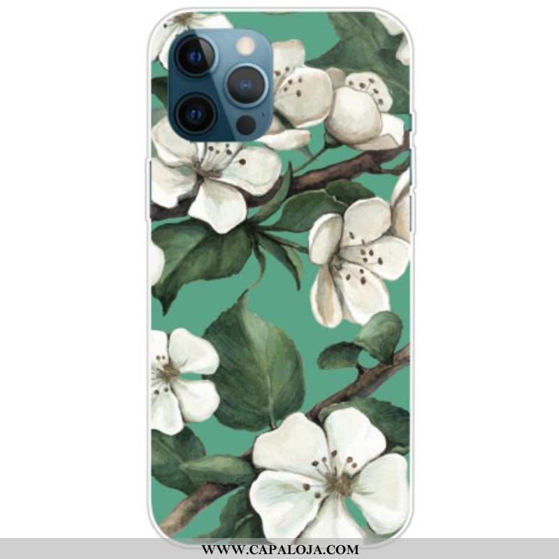 Capa Para iPhone 14 Pro Ramo Florido