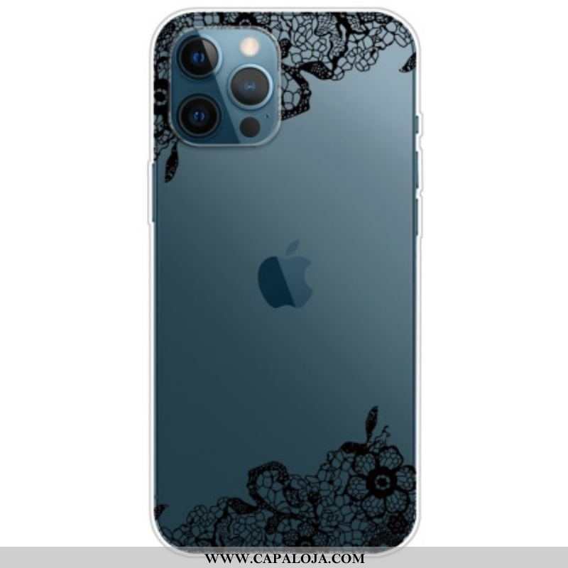 Capa Para iPhone 14 Pro Renda Sem Costura