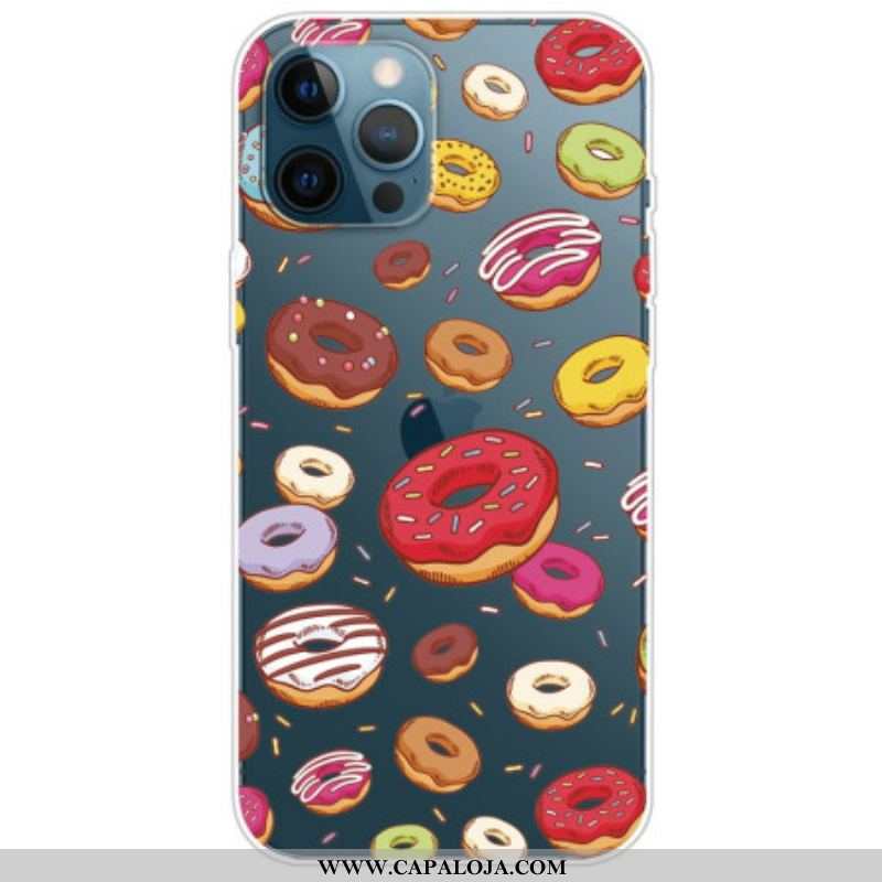 Capa Para iPhone 14 Pro Rosquinhas Sem Costura