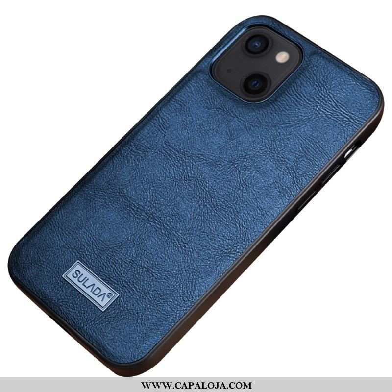 Capa Para iPhone 14 Sulada Efeito Couro