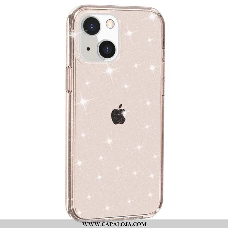 Capa Para iPhone 15 Plus Brilho Transparente