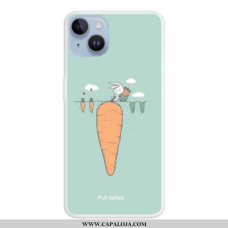 Capa Para iPhone 15 Plus Coelho No Jardim