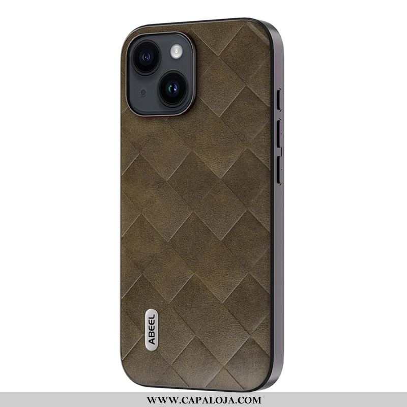 Capa Para iPhone 15 Plus Estilo Tecido Abeel