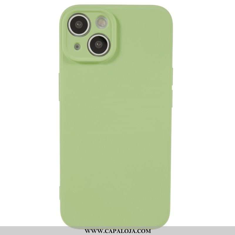 Capa Para iPhone 15 Plus Pastel Silicone E Microfibra