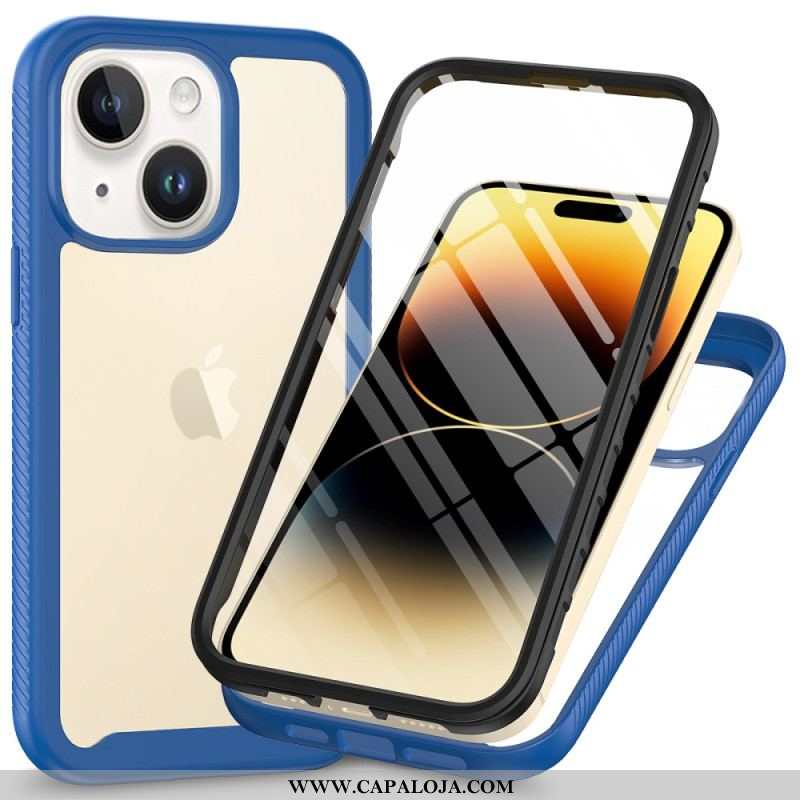 Capa Para iPhone 15 Plus Transparente Com Filme De Tela