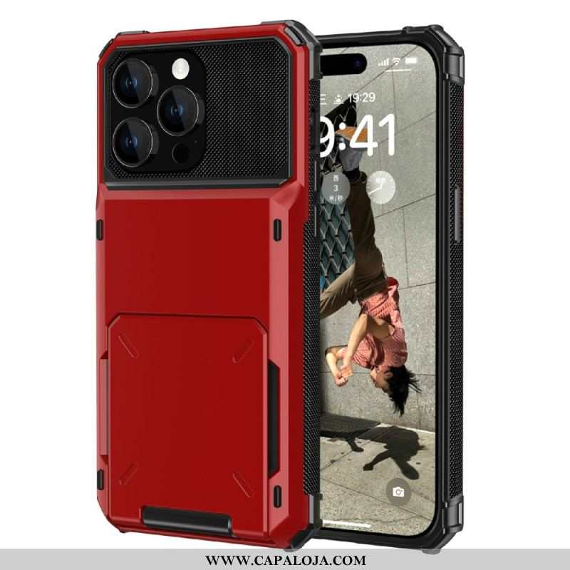 Capa Para iPhone 15 Porta-cartões Estilo Flip