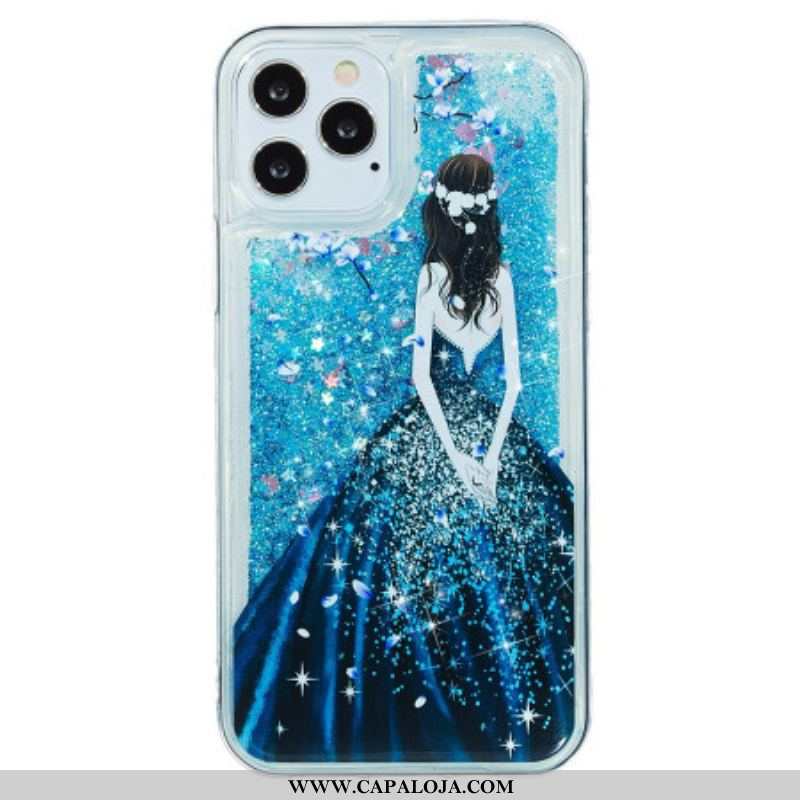 Capa Para iPhone 15 Pro Lantejoulas Da Moda