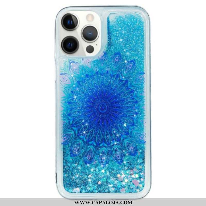 Capa Para iPhone 15 Pro Max Brilho Mandala