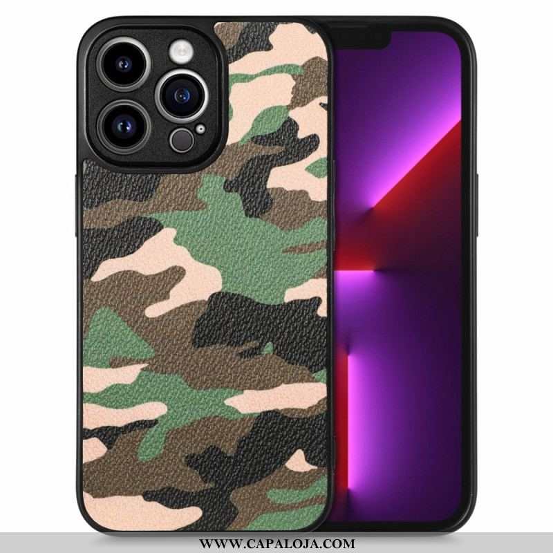 Capa Para iPhone 15 Pro Max Camuflagem Militar